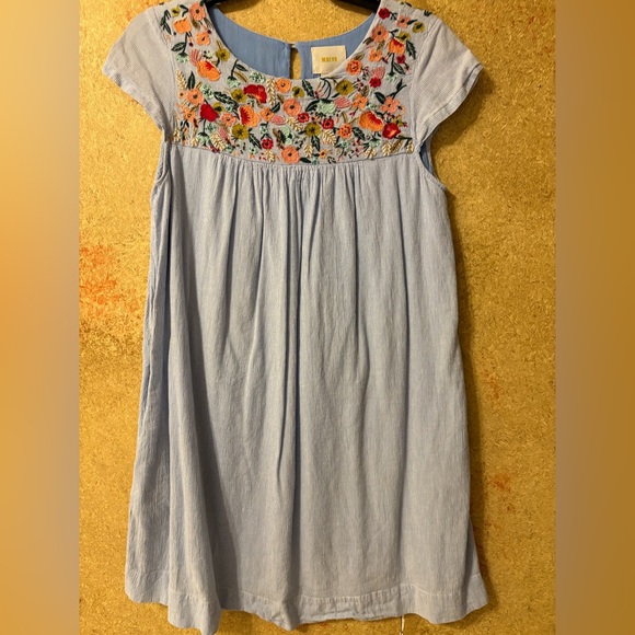 Anthropologie Maeve Chrissy Embroidered Swing 6 HTF - Picture 5 of 7